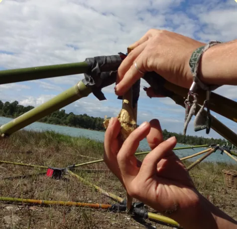 Bambusdome am See — weitere Ansicht